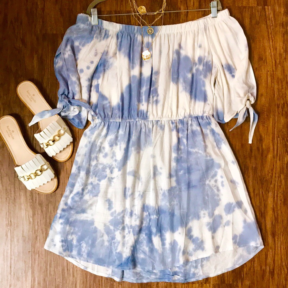 Blue Tie Dye Sundress